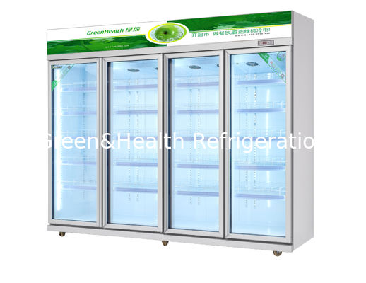 Display Minuman Komersial Tegak Kulkas Untuk Minuman Dingin / Daging 540W