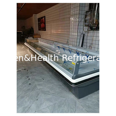 Latest European Style Large Horizontal Fresh Meat Storage Display Freezer