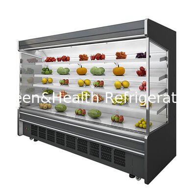 Dibangun di kompresor lima lapisan rak buah/sayuran penyimpanan tipe terbuka freezer