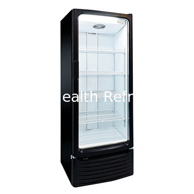 255L Kapasitas Fan Cooling Otomatis Defrost Komersial Minuman Display Cabinet tegak minuman kulkas