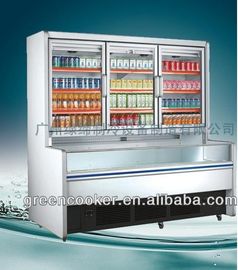 Static R134a Kombinasi Freezer Side Joint Terintegrasi Untuk Toko / Pasar