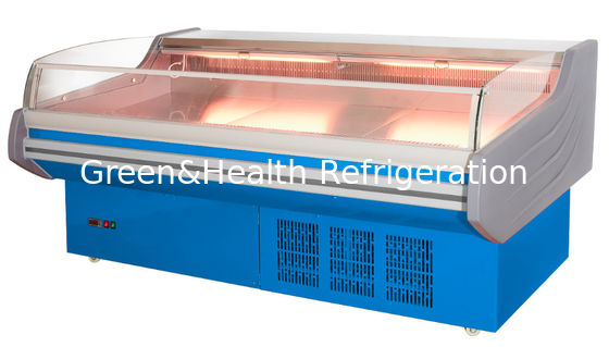 Open Type Meat Display Freezer Untuk Kompresor Seafood Panasonic
