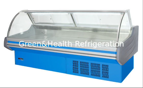 Kulkas Tampilan Daging Gaya Eropa Kotak Makanan Pendingin Deli yang Dapat Disesuaikan