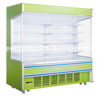 8ft Supermarket Buka Freezer Air Curtain Plug in Open Chiller Untuk Sayuran