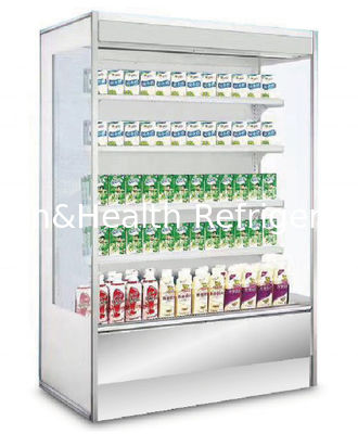 Komersial 3m Hypermarket Multideck Open Display Cooler Dengan Ruang Besar