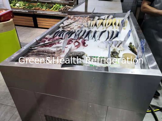201 # Stainless Baja Deli Display Kulkas Freezer Penyimpanan Dingin Beku Cepat
