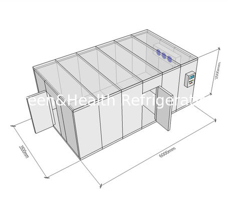 Modular Modular Cold Rooms Kompresor Refrigeratied Big Storage Cold Storage Warehouse
