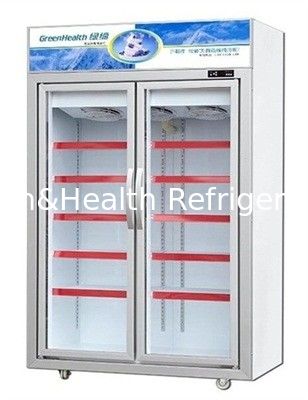 0 ~ 10 ℃ Suhu Komersial Stand Up Freezer Untuk Minuman / Pendingin Susu