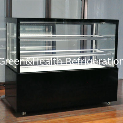 Pendinginan udara berkualitas baik Display Kue Freezer Untuk Roti dan showcase toko kopi