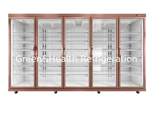 Adjustble Racks Digital Temperature 3300 L Kaca Pintu Kulkas