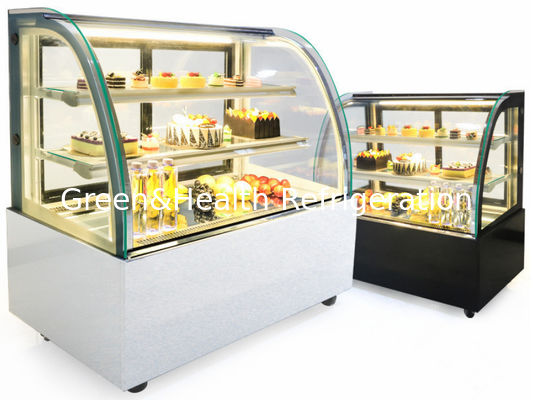 Rak yang Dapat Disesuaikan 220v Breads Cake Display Freezer