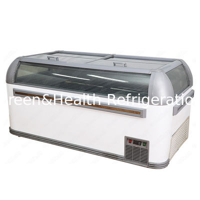 Lukisan Lampu LED Baja R134a Commercial Deep Freezer