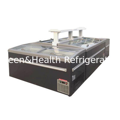 Pintu Geser Komersial Combination Island Freezer Untuk Makanan Beku