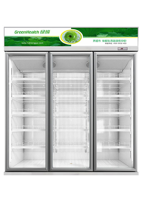 OEM Supermarket Vertikal Tampilan Komersial Freezer Minuman Display Cooler