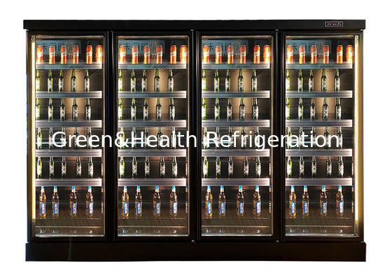 Mewah Multideck Chiller Beer Kulkas Liquor Display Cabinet Untuk Bar Pub
